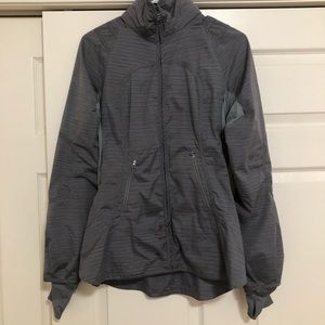 Lululemon gray jacket with thumb holes